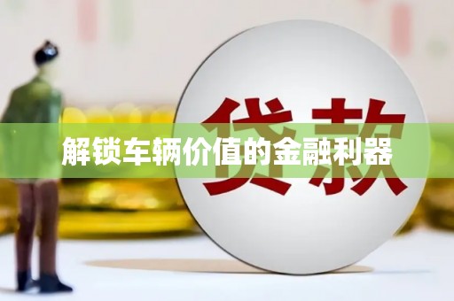 天峨解锁车辆价值的金融利器