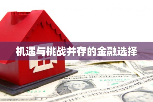 天峨机遇与挑战并存的金融选择